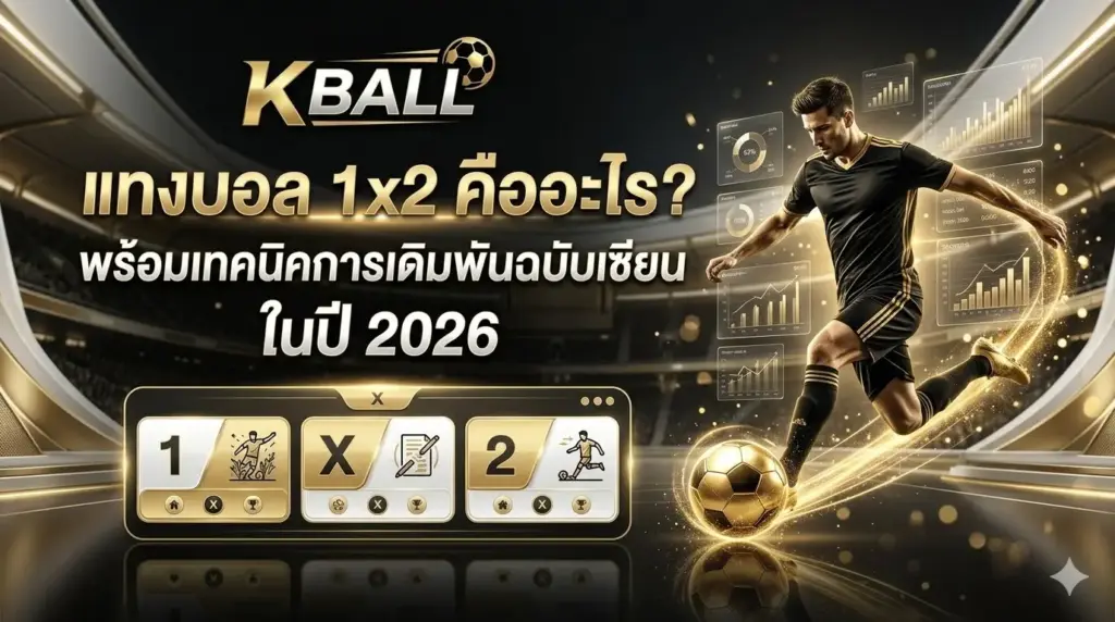 แทงบอล 1x2 คืออะไร พร้อมแนะนำเทคนิคการเดิมพันฉบับเซียน ในปี 2026