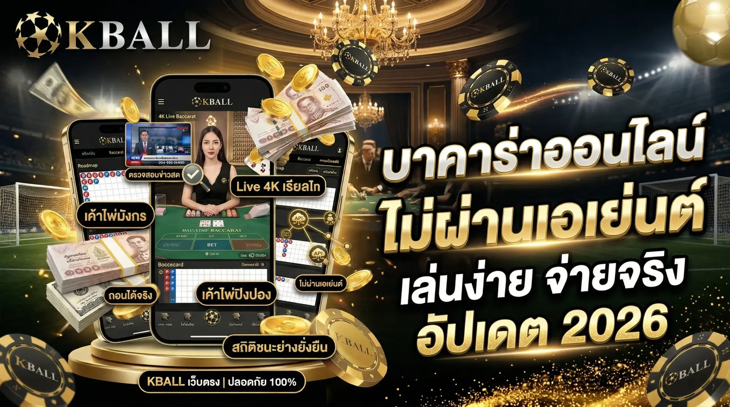 บาคาร่าออนไลน์ เว็บตรง ไม่ผ่านเอเย่นต์ เล่นง่าย จ่ายจริง อัปเดต 2026