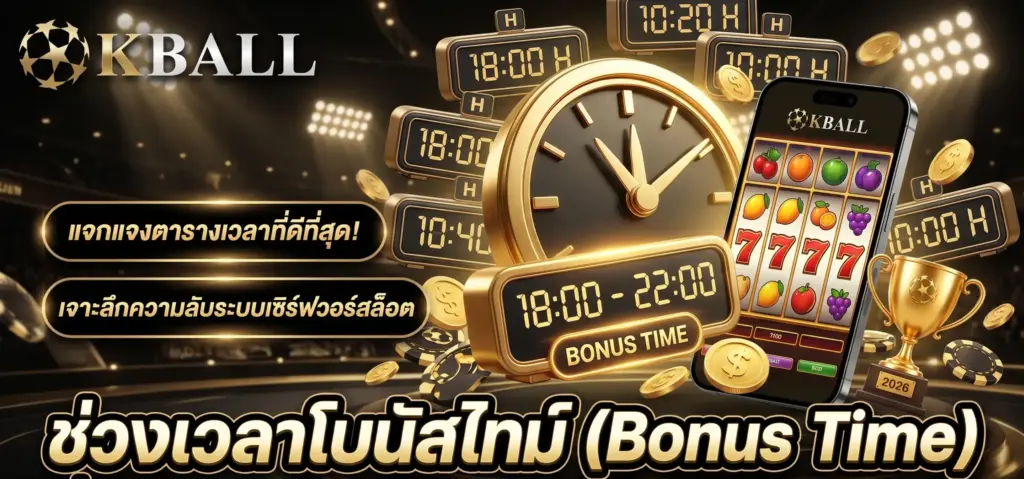 ช่วงเวลาโบนัสไทม์ (Bonus Time) ปั่นสล็อตเวลาไหนแตกดีสุด?
